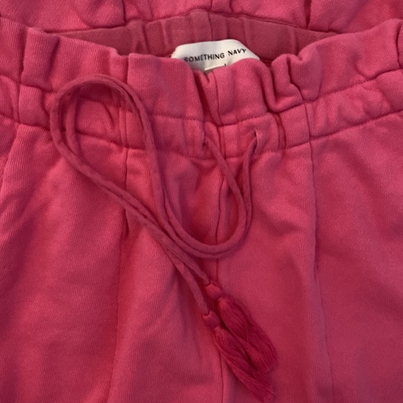 SOMETHING NAVY by Arielle Charnas Pink drawstring joggers - brand new Sz. LARGE - Picture 3 of 12